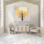Metal, 24"H Round Drink Table, Gold/white Metal, 24"H Round Drink Table, Gold/white
