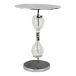 23" Chena Silver Hourglass Table 23" Chena Silver Hourglass Table