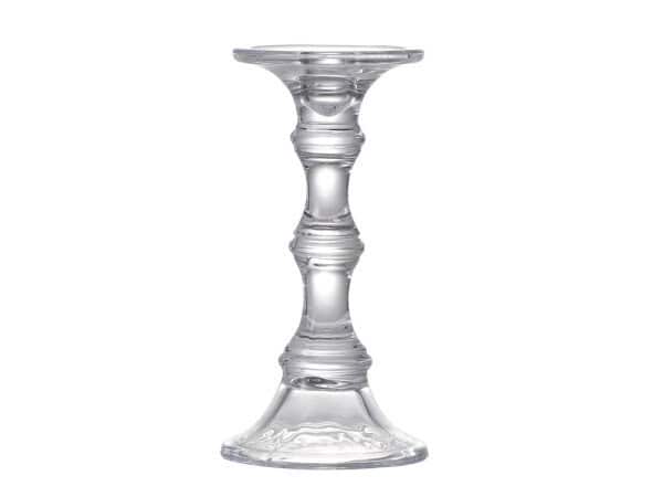 D5x7" Audrey Glass Candlestick, Small D5x7" Audrey Glass Candlestick, Small