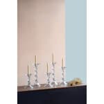 D5x7" Audrey Glass Candlestick, Small D5x7" Audrey Glass Candlestick, Small