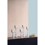 D5x7" Audrey Glass Candlestick, Small D5x7" Audrey Glass Candlestick, Small