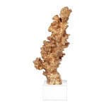 D6x13" Golden Coral Accent on Clear Base D6x13" Golden Coral Accent on Clear Base