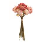 Coral Pink Peony and Hydrangea Flower Bouquet (Set of 6) Coral Pink Peony and Hydrangea Flower Bouquet (Set of 6)