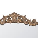 Wide Arched Mirror with Adornments, Gold, 40x31" Wide Arched Mirror with Adornments, Gold, 40x31"