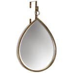 Haile Mirror- Teardrop | Antique Gold Finish on Metal Frame | Plain Glass Beveled Mirror Haile Mirror- Teardrop | Antique Gold Finish on Metal Frame | Plain Glass Beveled Mirror