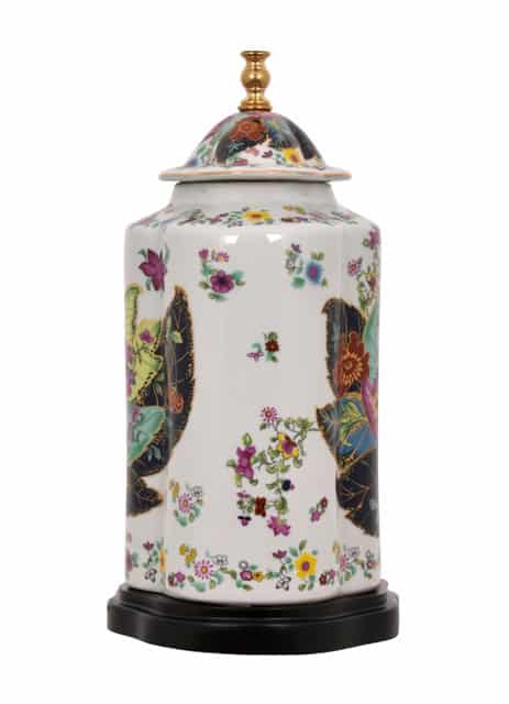 LPDYY0813B Porcelain Tobacco Leaf Scallops Jar Lamp LPDYY0813B Porcelain Tobacco Leaf Scallops Jar Lamp