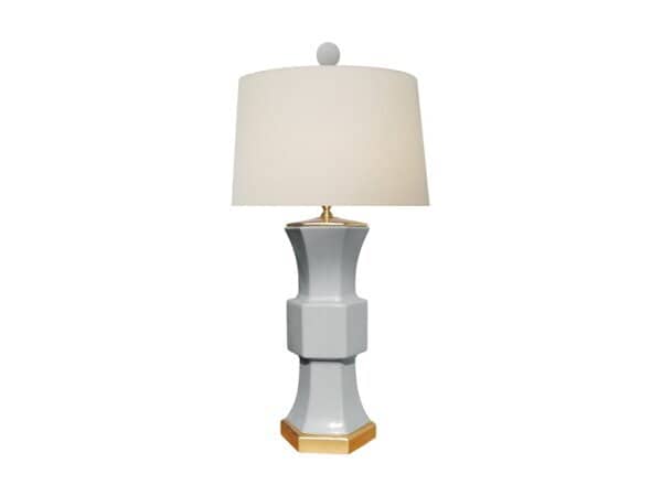 LPGZB6Z18Q Porcelain Dove White Banboo Lamp LPGZB6Z18Q Porcelain Dove White Banboo Lamp