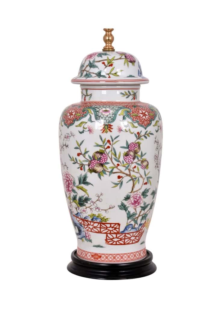 LPSL0816E Porcelain Pamegranate Floral LPSL0816E Porcelain Pamegranate Floral