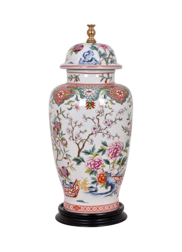 LPSL0816E Porcelain Pamegranate Floral LPSL0816E Porcelain Pamegranate Floral