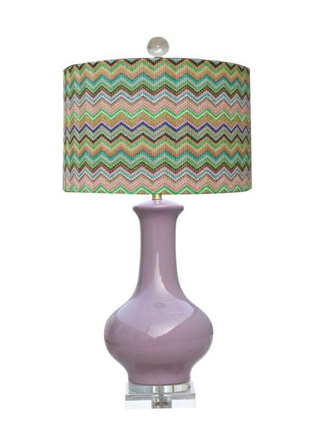 LPXYS1014AT Porcelain Lavender Vase Lamp LPXYS1014AT Porcelain Lavender Vase Lamp
