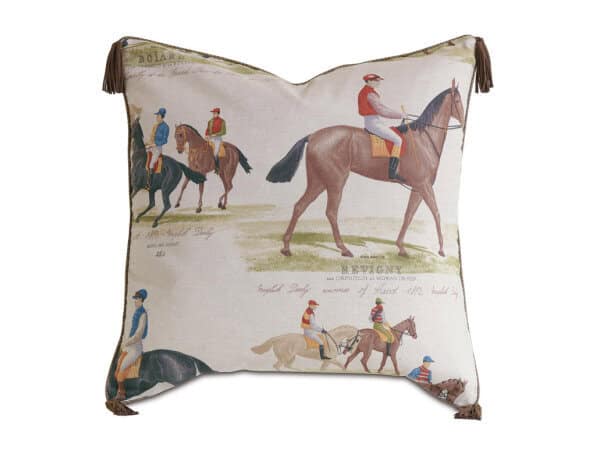 Montecito Beaded Trim Decorative Pillow Montecito Beaded Trim Decorative Pillow