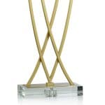 Vida Table Lamp | Brass Finish On Metal With Crystal Base | Hardback Shade Vida Table Lamp | Brass Finish On Metal With Crystal Base | Hardback Shade