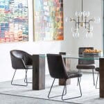 Ronan Chandelier | Clear Glass Globes With Black And Gold Finished Metal Ronan Chandelier | Clear Glass Globes With Black And Gold Finished Metal