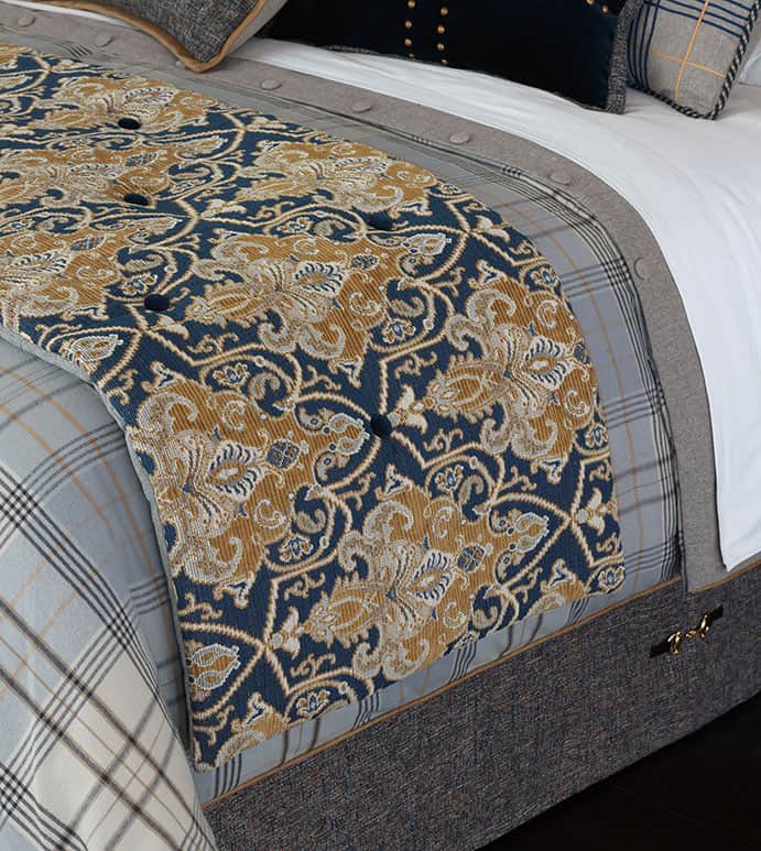 Arthur Ochre Queen Bed Scarf Arthur Ochre Queen Bed Scarf